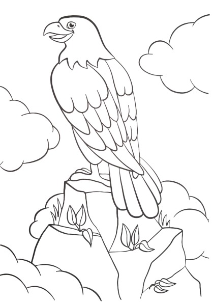 eagle coloring worksheet